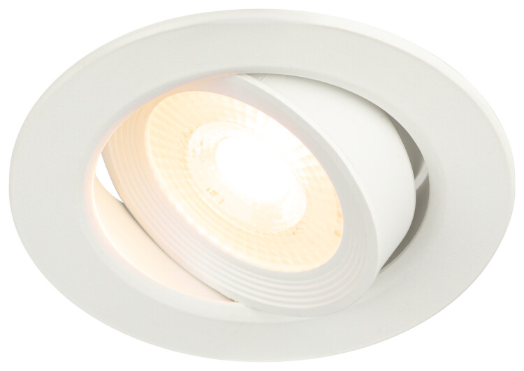 Светильник встр. круг. (LED) KL LED 22A-5 3K WH SMD 5W 3000K, белый пов. ЭРА