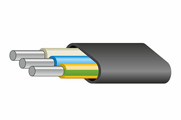Кабель алюминиевый силовой АВВГ-П      3х6 ок(N,PE)-0,66