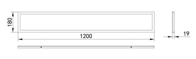 Светильник (LED) 40Вт 6500К 2800Лм накл. призм. 1200x180x19мм IP40 ЭРА