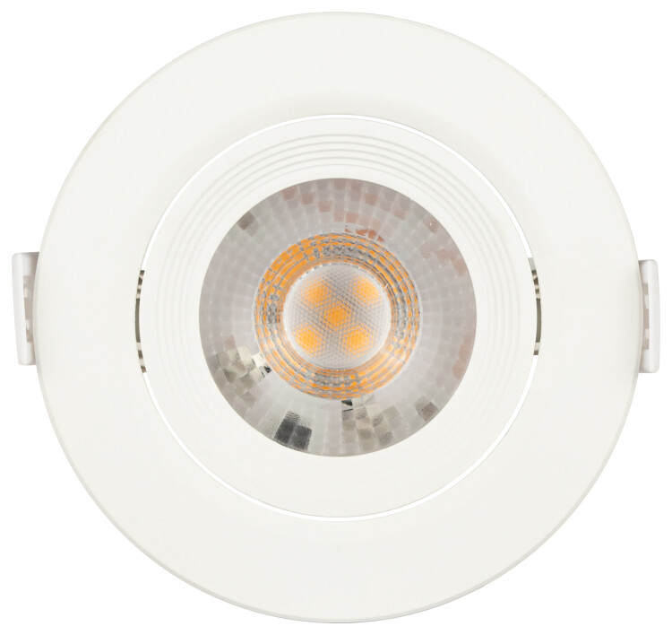 Светильник встр. круг. (LED) KL LED 22A-5 3K WH SMD 5W 3000K, белый пов. ЭРА