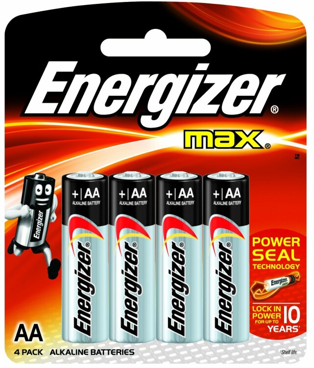 Эл-т питания щелочной LR6 (АА, 316) 1,5В (уп.=4 шт.) MAX Energizer