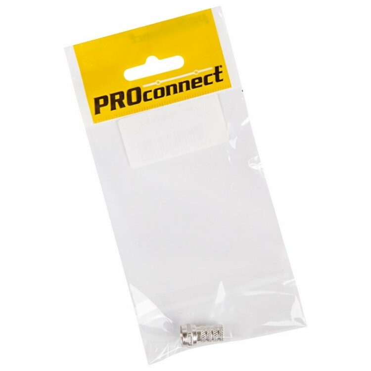 РАЗЪЕМ  F-разъем  RG-6  "AB"  PROCONNECT (ПАКЕТ БОБ) 1 шт