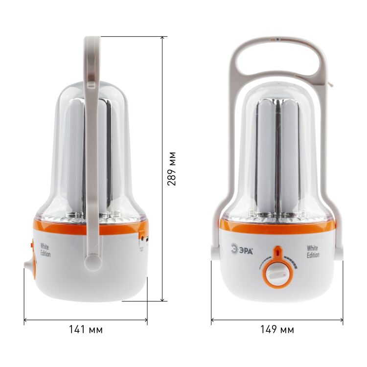 Фонарь кемпинг. (LED* 65) ПЛАСТИК.аккум: заряд. от сети и USB бел диммер.. ЭРА