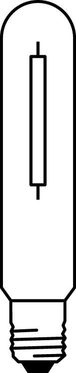 Лампа натриев. (ДНаТ) Цилиндр Е40  250Вт прозр. ОSRAM