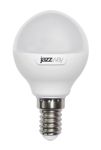 Лампа светодиод. (LED) Шар Е14  9Вт 3000К 820лм 230В матов. Jazzway