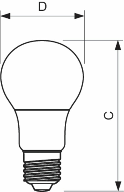 Лампа светодиод. (LED) Груша A60 Е27  7,5Вт 4000К 806лм 230В матов. Philips