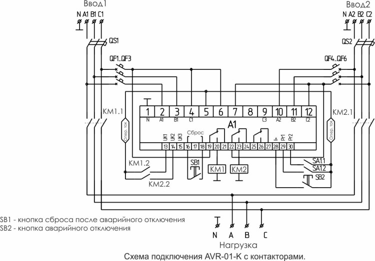 Блок ввода резервного питания AVR-01-К