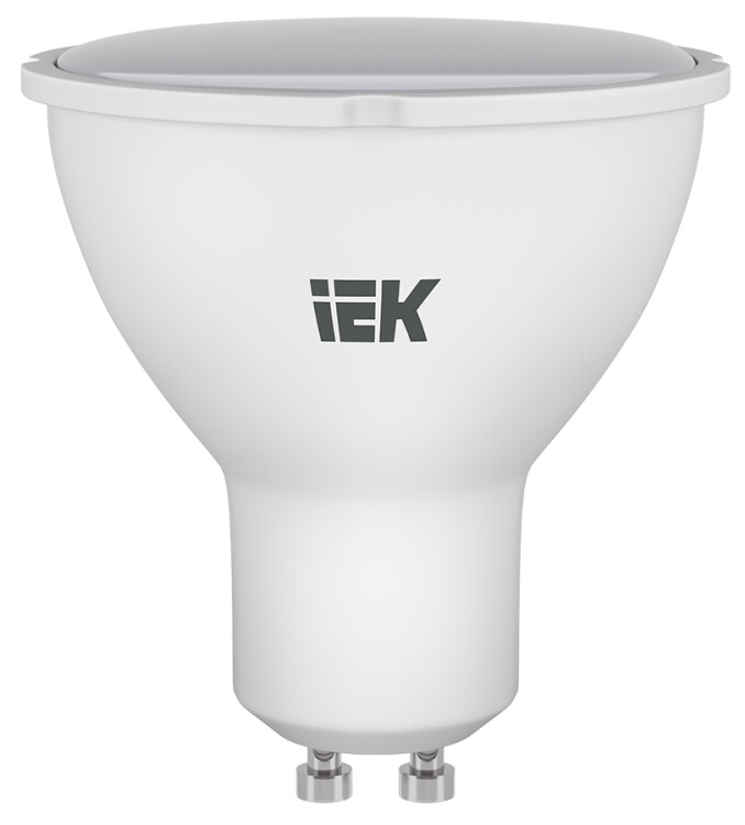 Лампа светодиод. (LED) MR16 GU10  5Вт 4000К 450лм 230В матов. IEK