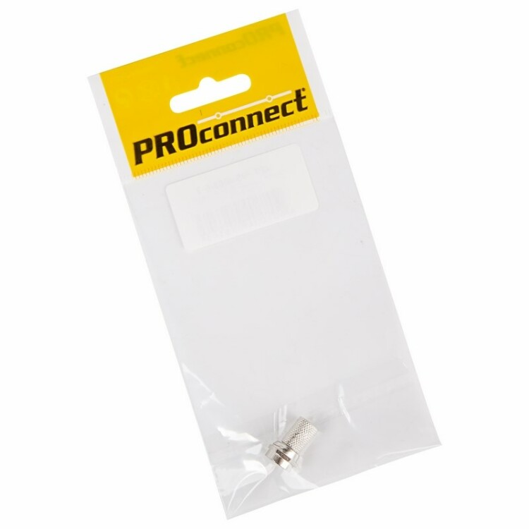 РАЗЪЕМ  F-разъем  RG-6  PROCONNECT   (ПАКЕТ БОБ) 1 шт