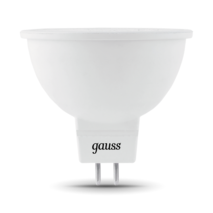 Лампа светодиод. (LED) MR16 GU5.3  7Вт 4100К 630лм 230В прозр. Gauss