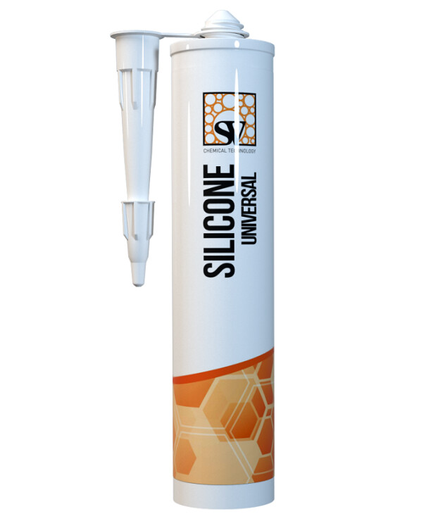 SV SILICONE UNIVERSAL, силиконовый герметик, белый, 280 мл