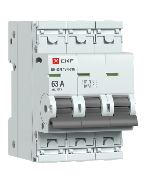 Выключатель нагрузки мод. 3-пол. (3P)  63А ВН-63N EKF PROxima