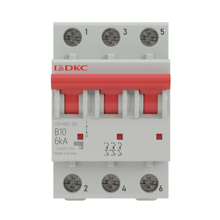 Выключатель автомат. 3-пол. (3P)  25А C  6кА YON MD63 ДКС