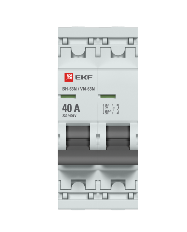 Выключатель нагрузки мод. 2-пол. (2P)  40А ВН-63N EKF PROxima