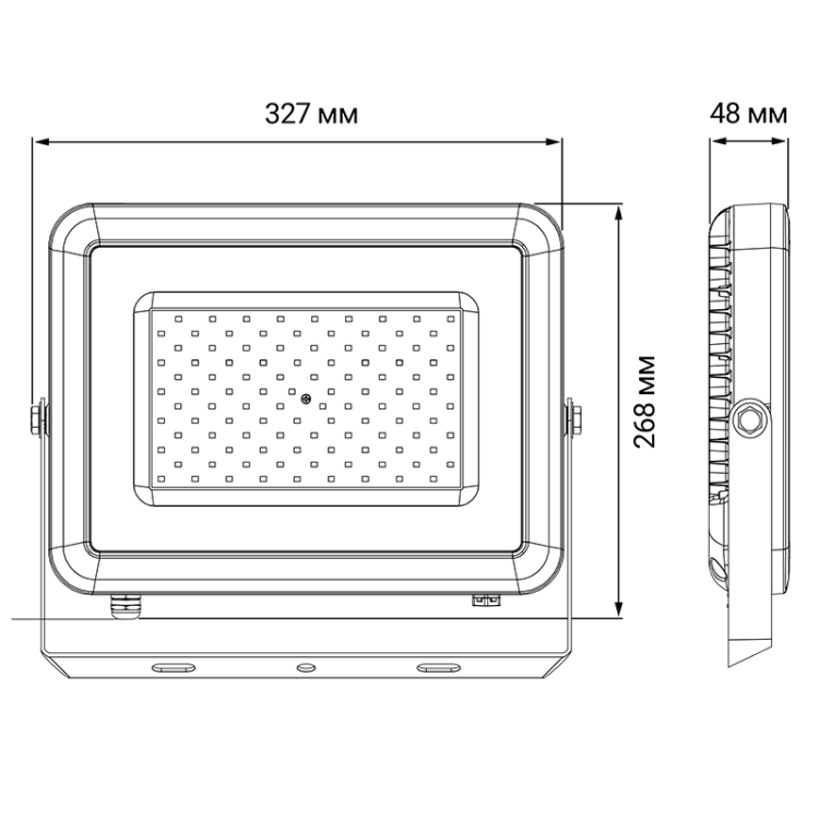 Прожектор (LED) 100Вт  9000лм 6500K IP65 сер. с клапаном Jazzway