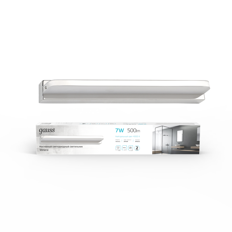 Настенный светодиодный светильник Gauss Venera BR003 7W 500lm 200-240V 420mm LED 1/20