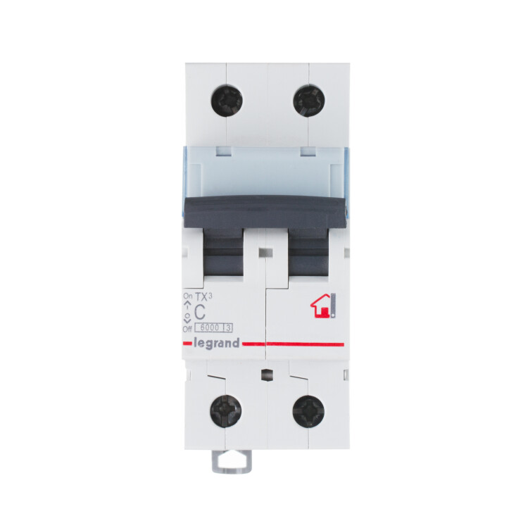 Выключатель автомат. 2-пол. (2P)  32А C  6кА TX3 Legrand
