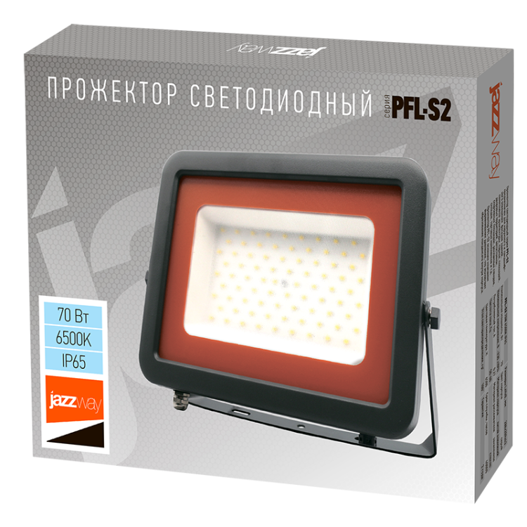 Прожектор (LED) 70Вт 6300лм 6500K с клапаном IP65 Jazzway