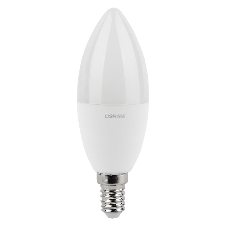 Лампа светодиод. (LED) Свеча Е14 10Вт 4000К 800лм 230В матов. Black OSRAM