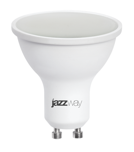 Лампа светодиод. (LED) MR16 GU10  7Вт 5000К 520лм 230В матов. Jazzway