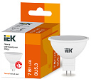 Лампа светодиод. (LED) MR16 GU5.3  7Вт 3000К 630лм 230В матов. IEK