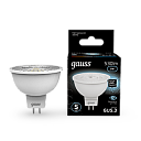 Лампа светодиод. (LED) MR16 GU5.3  5Вт 4100К 530лм 230В прозр. Gauss