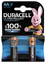 Эл-т питания щелочной LR6 (АА, 316) 1,5В (уп.=2 шт.) Ultra Power DURACELL