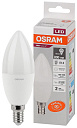 Лампа светодиод. (LED) Свеча Е14 10Вт 4000К 800лм 230В матов. OSRAM