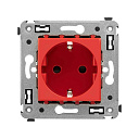 Розетка 1-я (мех. с накл.) С/У с з/к (2P+E) 16А штор. "красный квадрат" винт. Avanti-Розетки штепсельные (силовые) - купить по низкой цене в интернет-магазине, характеристики, отзывы | АВС-электро