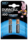 Эл-т питания щелочной LR03 (ААА, 286) 1,5В (уп.=2 шт.) Ultra Power DURACELL