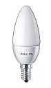 Лампа светодиод. (LED) Свеча Е14  5Вт 4000К 500лм 230В матов. Philips