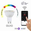 Лампа светодиод. (LED) MR16 GU10 Wi-Fi+BLE димм. 5Вт RGBW 2700-6500К 500лм 230В EKF-Светотехника - купить по низкой цене в интернет-магазине, характеристики, отзывы | АВС-электро