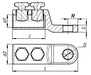 Наконечник болтовой 2НБ-2-001  (70-120) ЗЭТАРУС-Наконечники болтовые - купить по низкой цене в интернет-магазине, характеристики, отзывы | АВС-электро